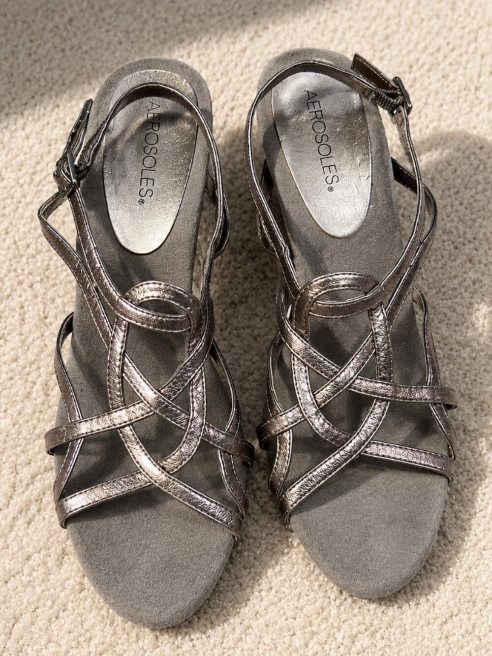 Aerosoles Women's Silver Kitten Heels